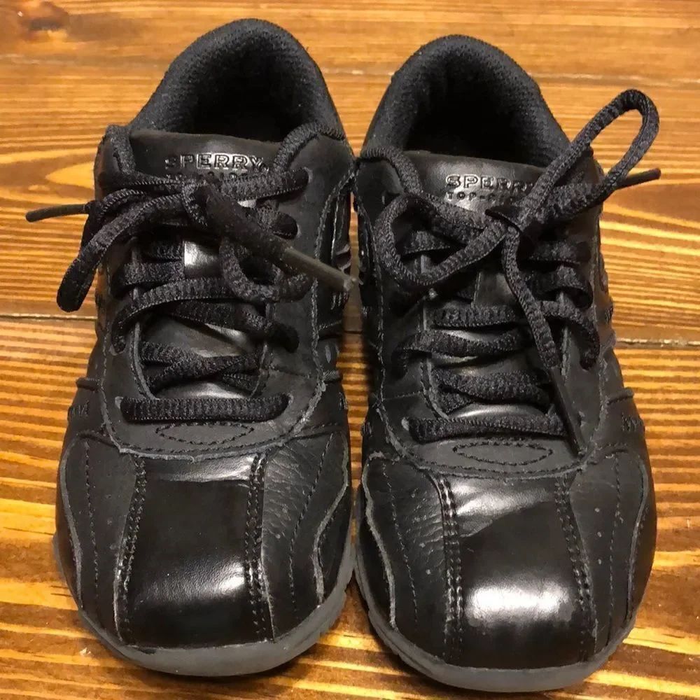 SPERRY Boys Clipper Casual Black Shoes Size 9 1/2
